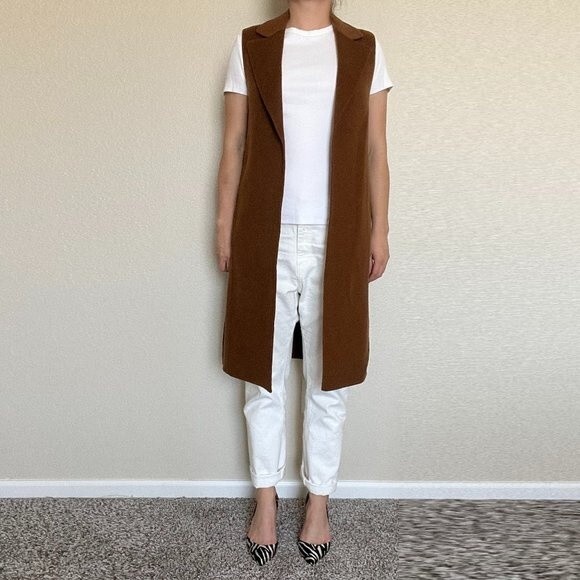 Massimo Dutti Jackets & Blazers - Massimo Dutti Wool Midi-length Vest Size S